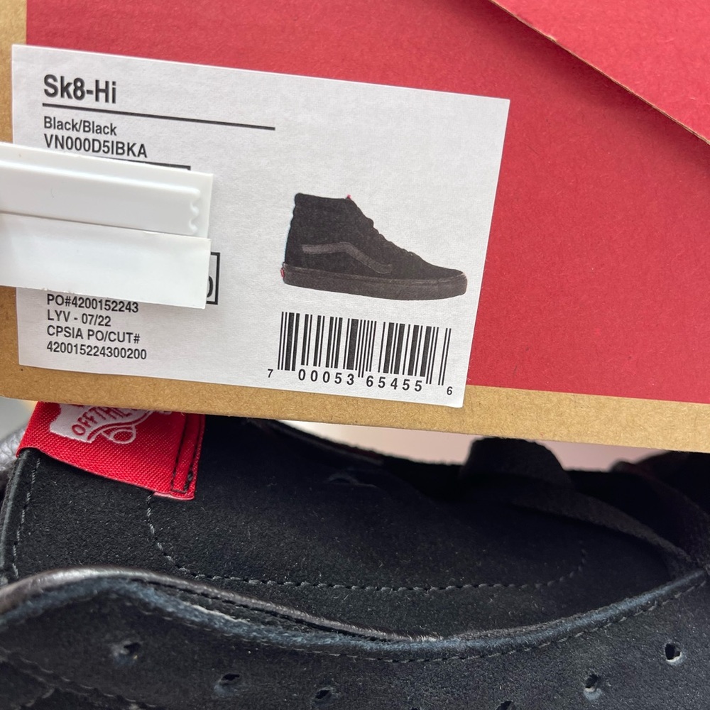 Vans Men’s SK8-Hi Suede VN000DSIBKA Hi Top Sneakers - Picture 15 of 16